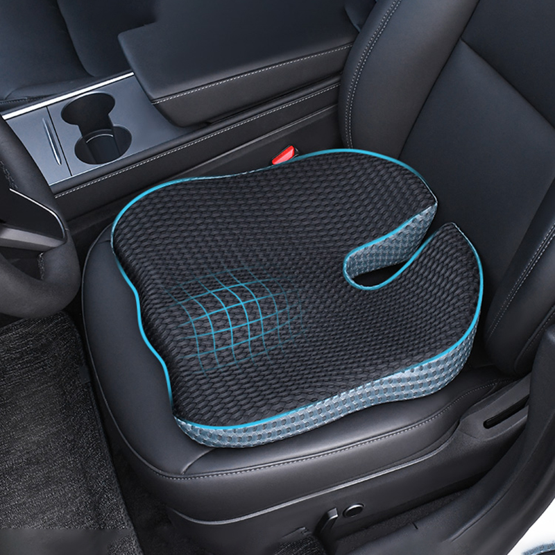 Car Seat Cushion Memory Foam - Ergonomic Wedge Car Seat Cushion with