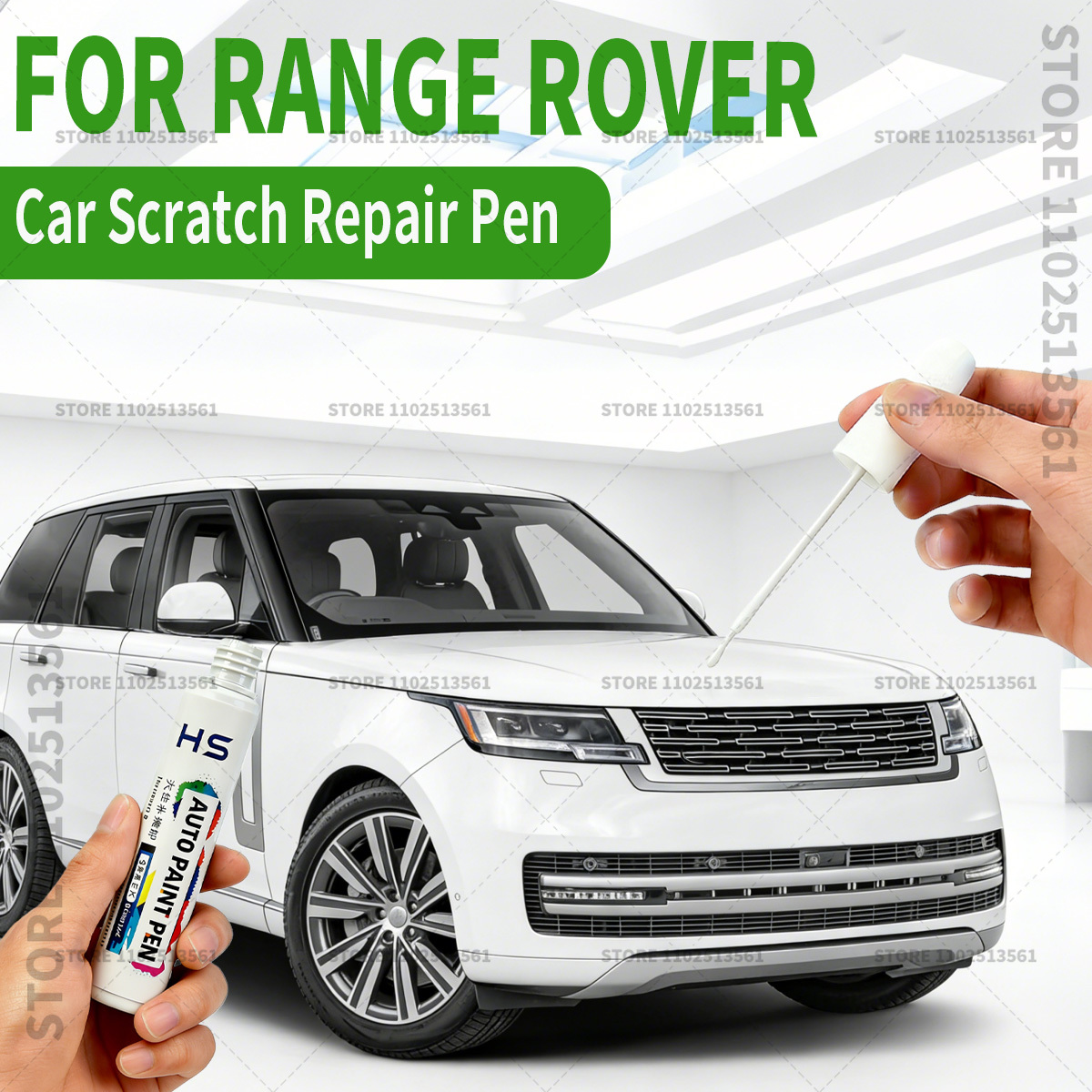 Car Scratch Remover Pen - For Range Rover Fuji White 867