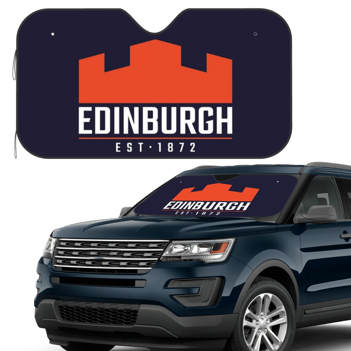 Car Accessories Edinburgh - The Edinburgh Rugby Logo 2 Sunshade