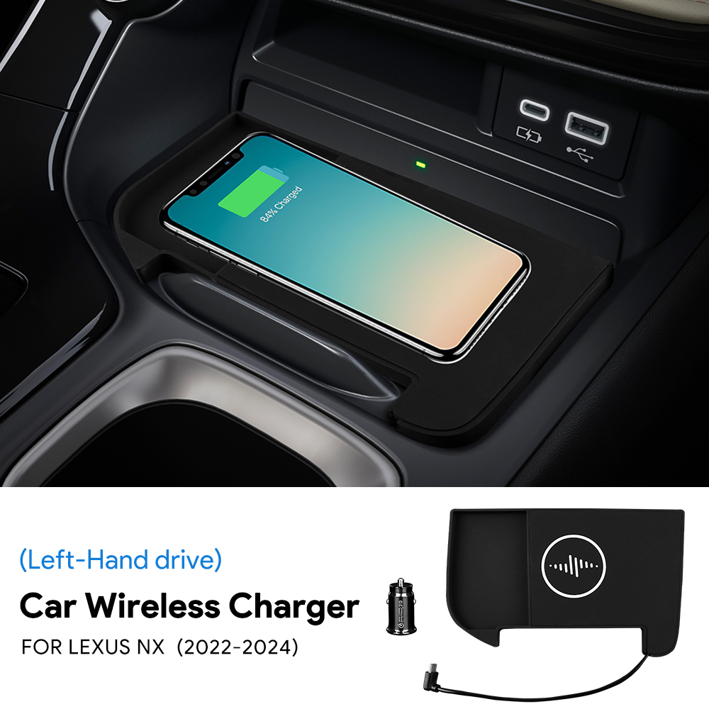 Wireless Car Charger - For Lexus NX 2022 2023 2024