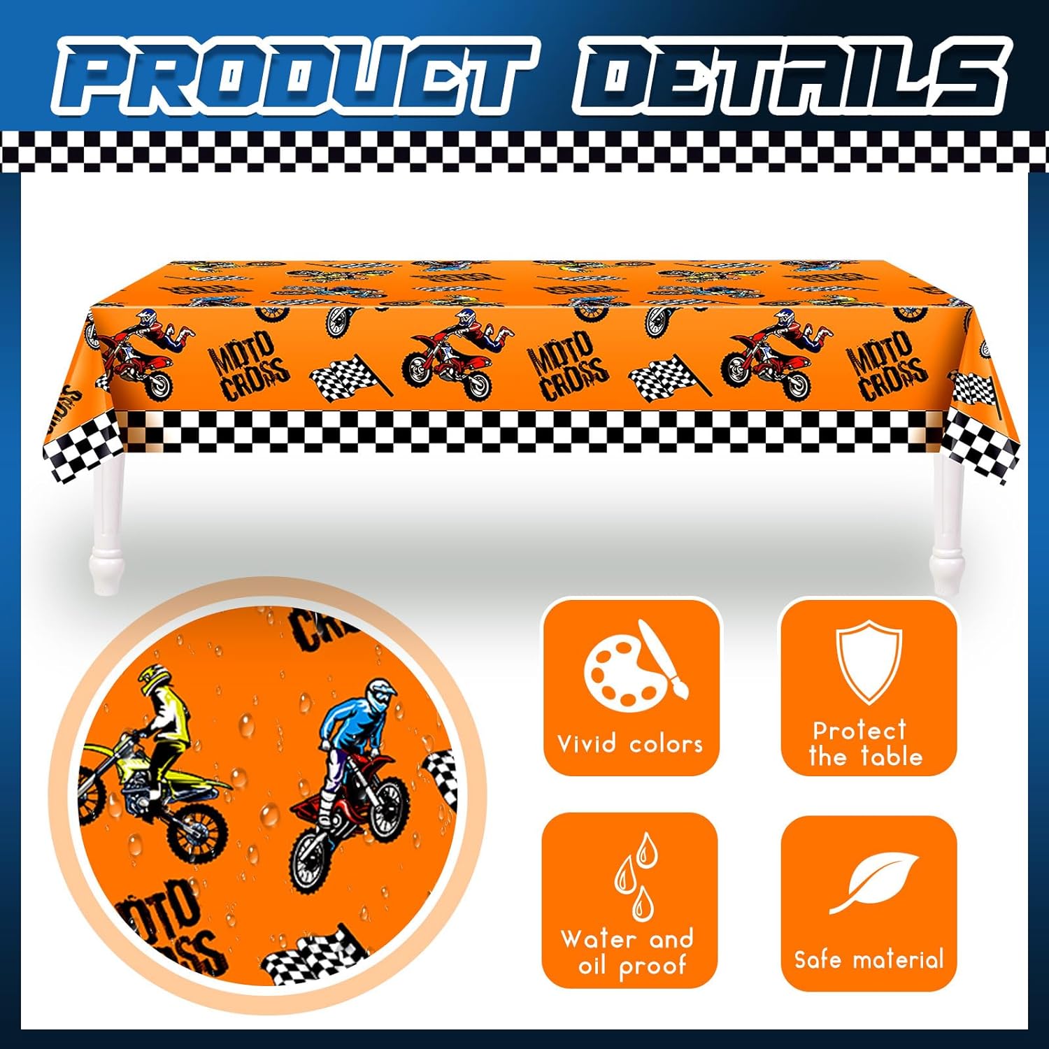 Motorcycle Theme Happy Birthda - Car Accessories Banner recension och pris