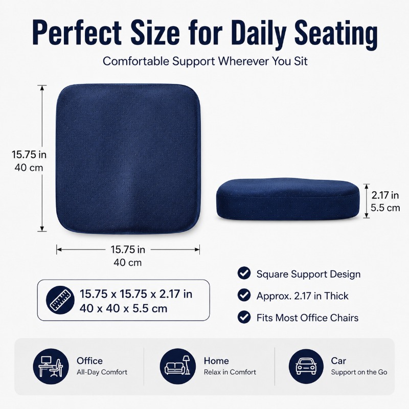 Thick Memory Foam Chair Cushio - Car Seat Cushion Memory Foam recension och pris