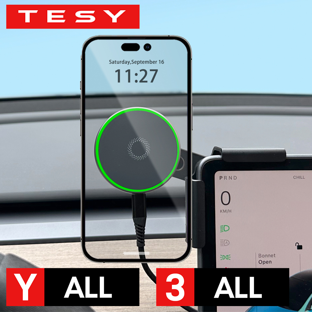 Car Phone Mount Holder 15W Mag - Wireless Car Charger recension och pris