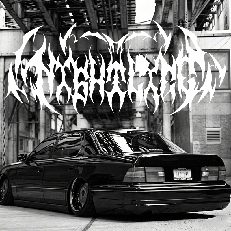Nightlife Gothic Style Car Sti - Car Accessories Banner recension och pris