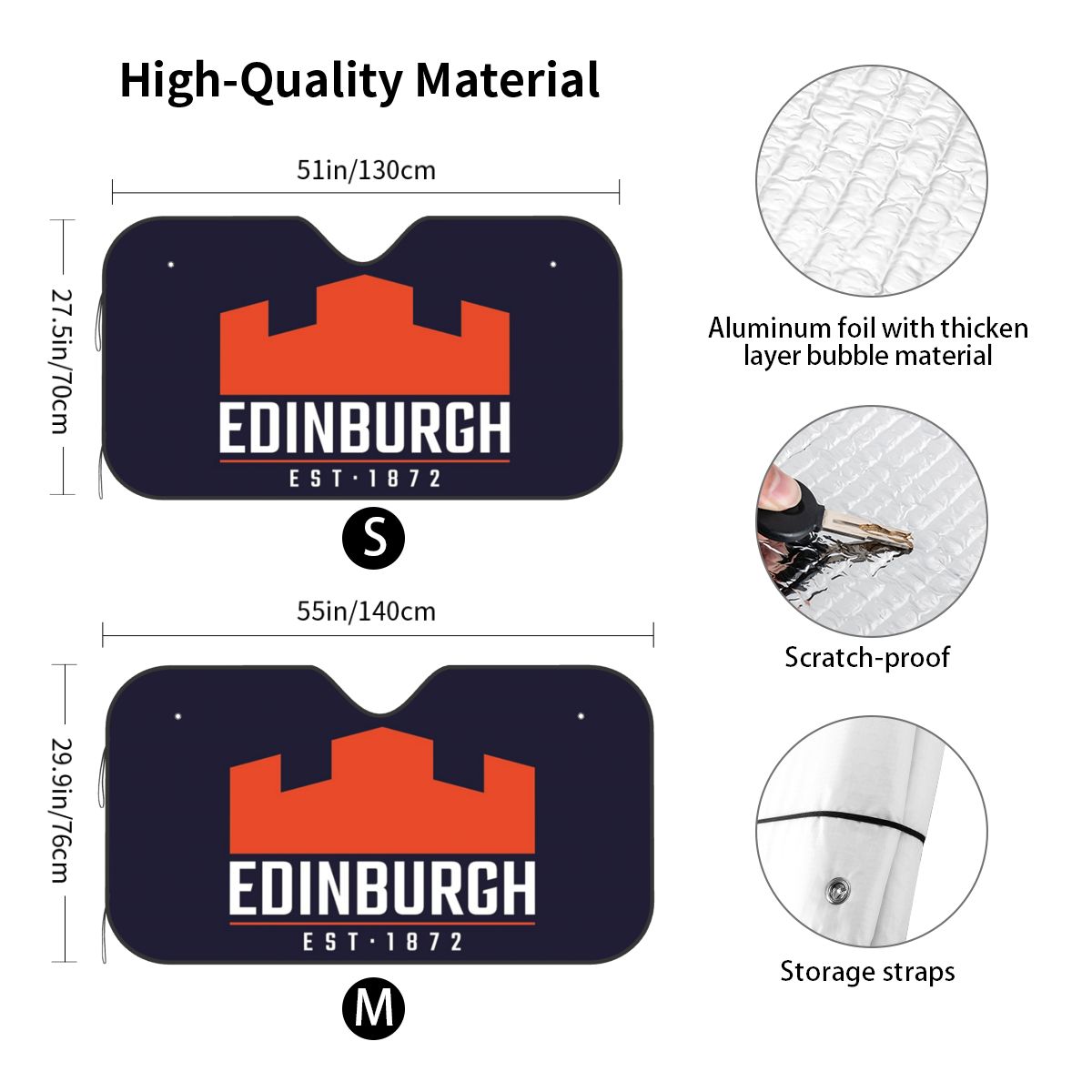 The Edinburgh Rugby Logo 2 Sun - Car Accessories Edinburgh recension och pris