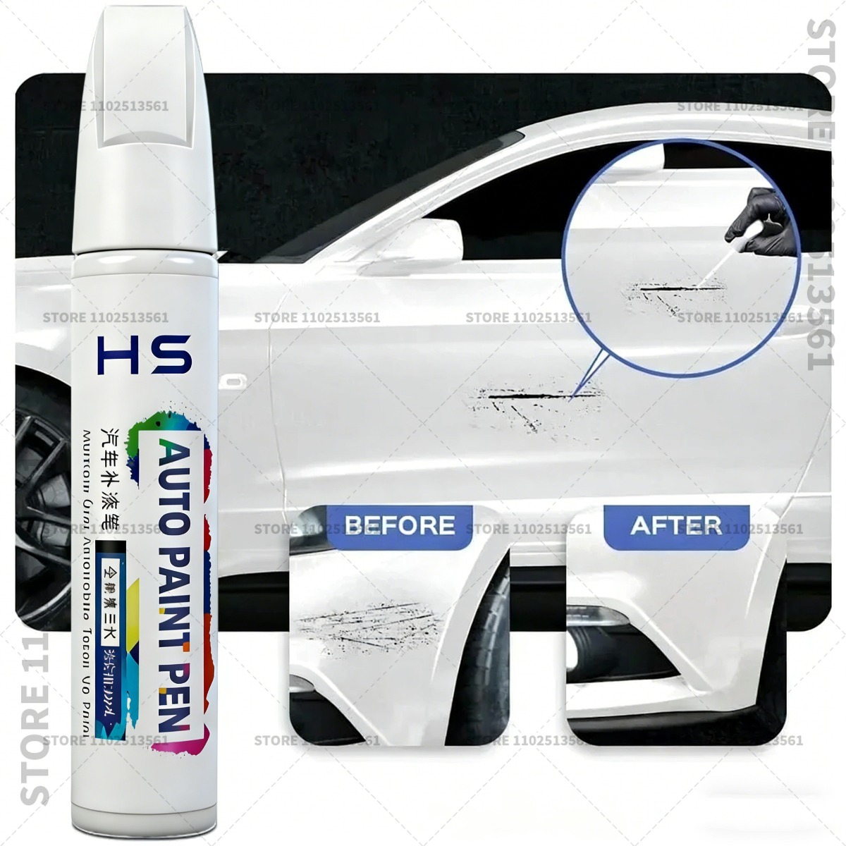 Car Touch Up Paint Pen Quick R - Car Scratch Remover Pen recension och pris