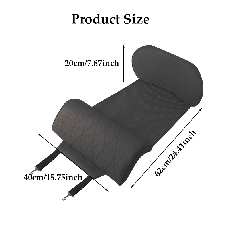 Nappa Leather Leg Support Exte - Car Seat Cushion Memory Foam recension och pris