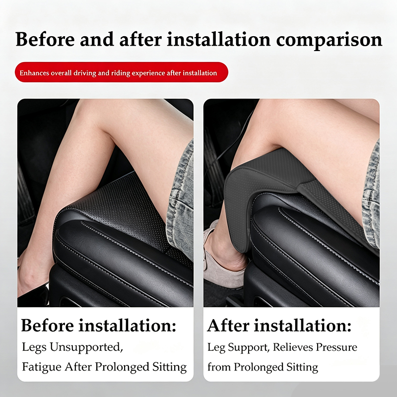 Nappa Leather Leg Support Exte - Car Seat Cushion Memory Foam recension och pris