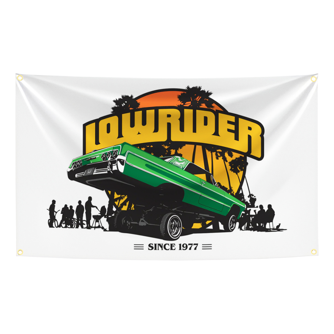 90x150cm LOWRIDERs Classic Car - Car Accessories Banner recension och pris