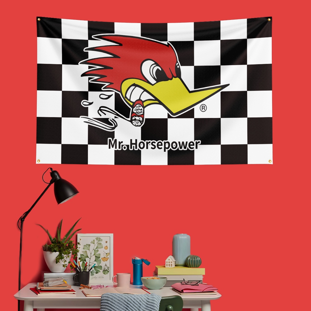 Mr.horse-power Car Racing Flag - Car Accessories Banner recension och pris