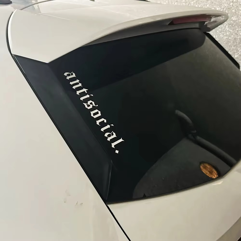 1pc Antisocial Car Sticker Win - Car Accessories Banner recension och pris