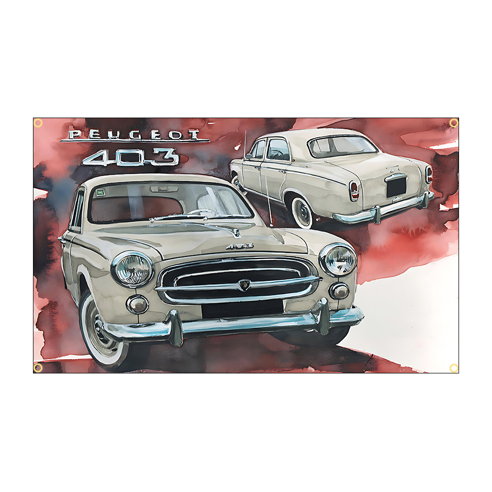 FLAGDOM 2X3FT 3X5FT P-Peugeots - Car Accessories Banner recension och pris